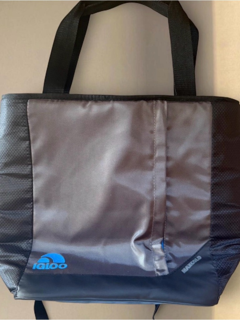 Igloo Gray and Black Men's Toiletry Cooler Bag with Blue Logo